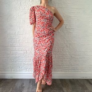 Floral One Shoulder Dress